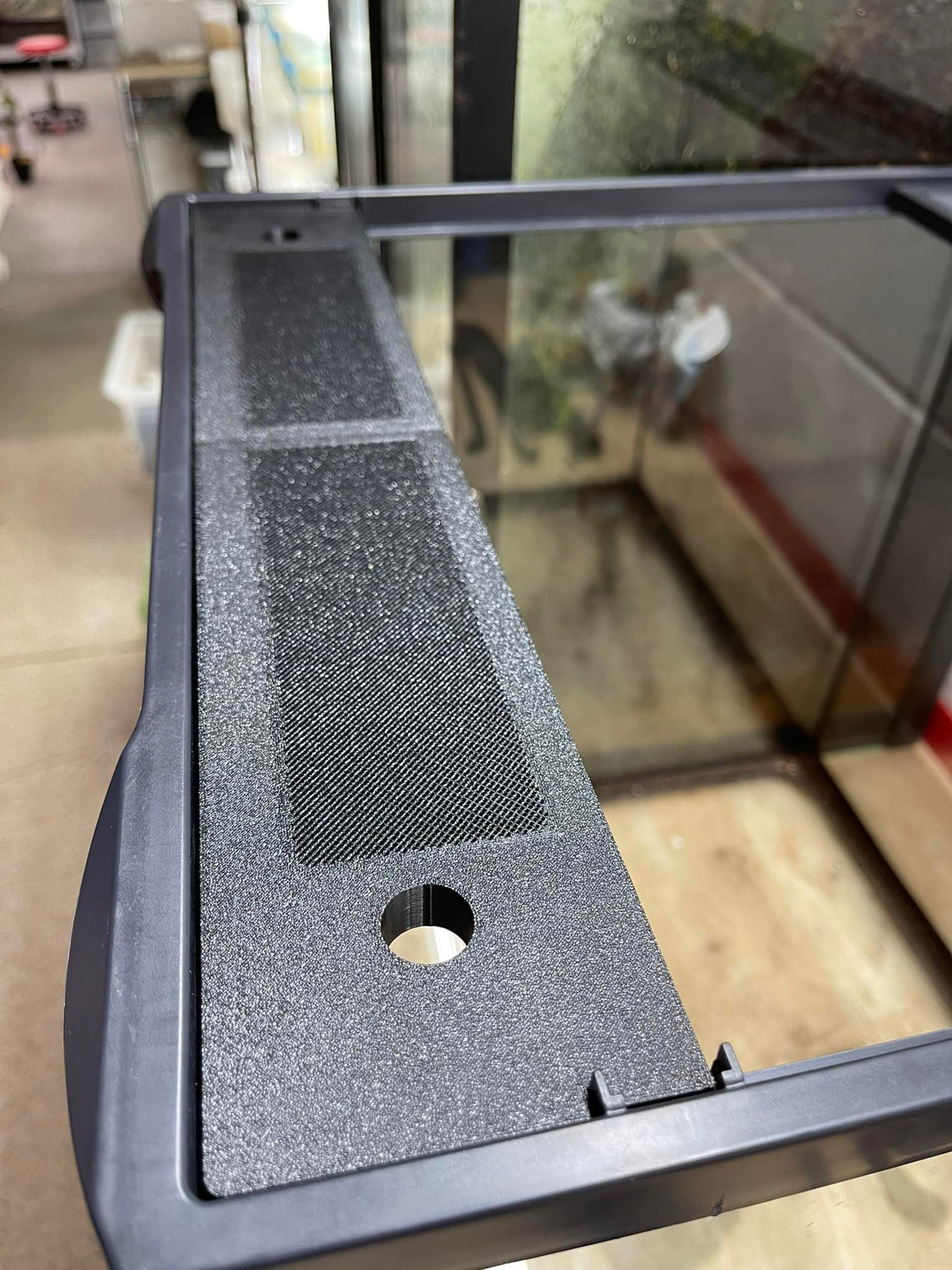 Custom Replacement Top for 18" Exo Terra Terrariums – Humidity Retaining with Fly-Proof Ventilation