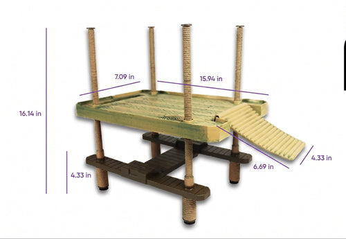 Floating Turtle Pier Basking Platform & Ramp – Self-Leveling Aquatic Dock