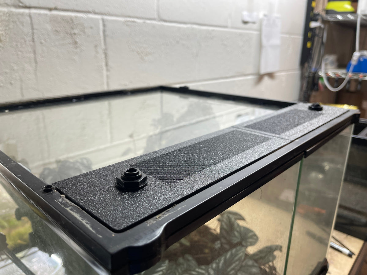 Custom Replacement Top for 18" Exo Terra Terrariums – Humidity Retaining with Fly-Proof Ventilation