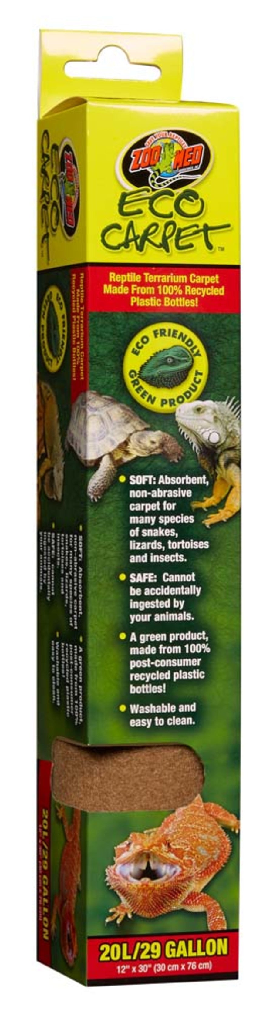 Zoo Med Eco Carpet Reptile Terrarium Carpet, Tan