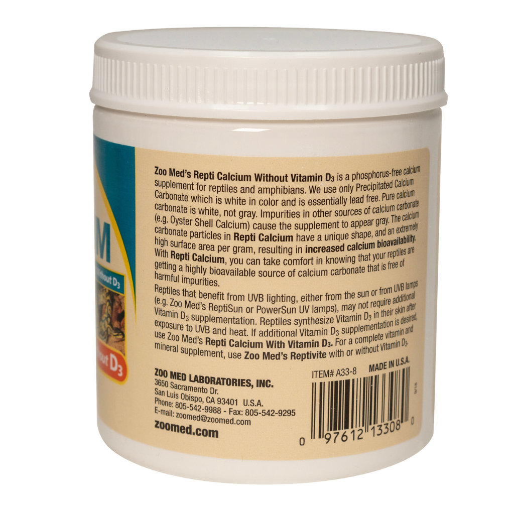 Zoo Med Repti Calcium without Vitamin D3 Reptile Supplement