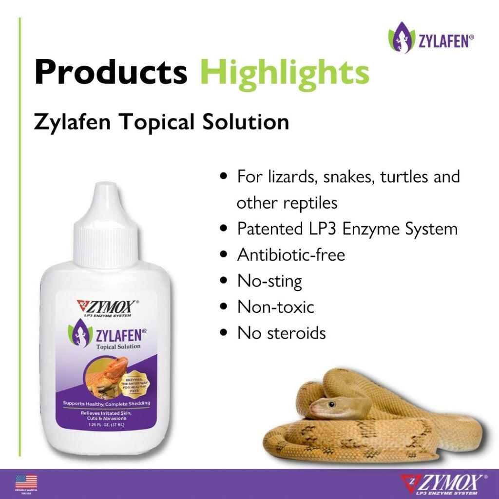 Zymox Zylafen Topical Solution w/o Hydrocortisone for Reptiles