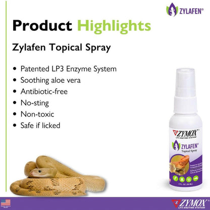 Zymox Zylafen Topical Solution w/o Hydrocortisone for Reptiles